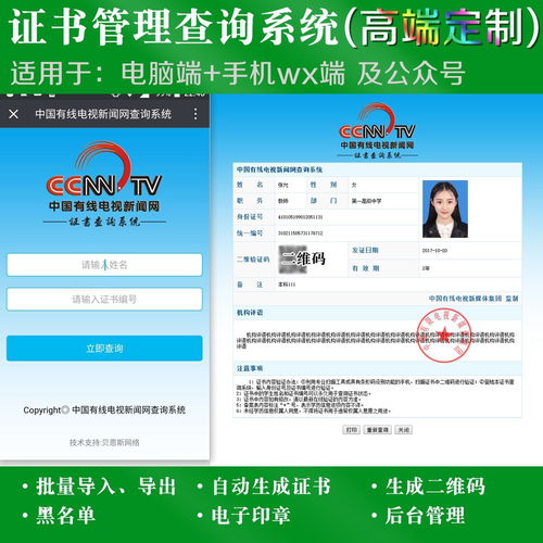 证书查询系统 定制资格等级查询系统